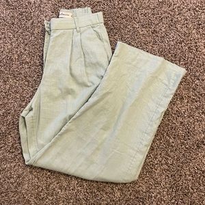 Abercrombie wide leg linen trouser